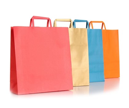 Bolsas de papel de asa plana, bolsas de papel reciclado perfectas para tu negocio